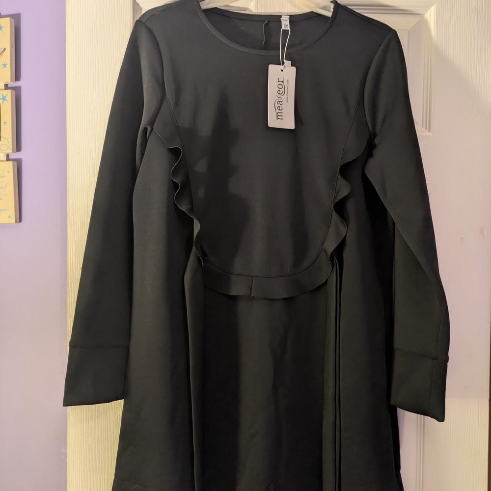 Merona Classic Black Long Sleeve Dress